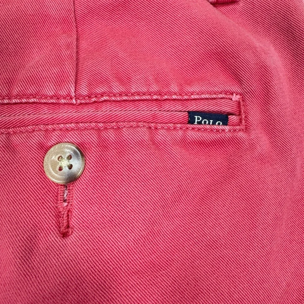 Polo Ralph Lauren Mens Tag 33x32 Fit 31x29 Coral Slim Fit Chino Pants Preppy